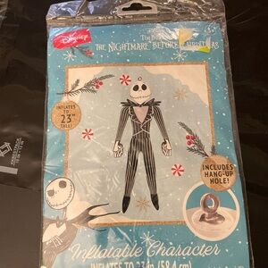 Disney The Nightmare Before Christmas Inflatable Decoration- Black and White
